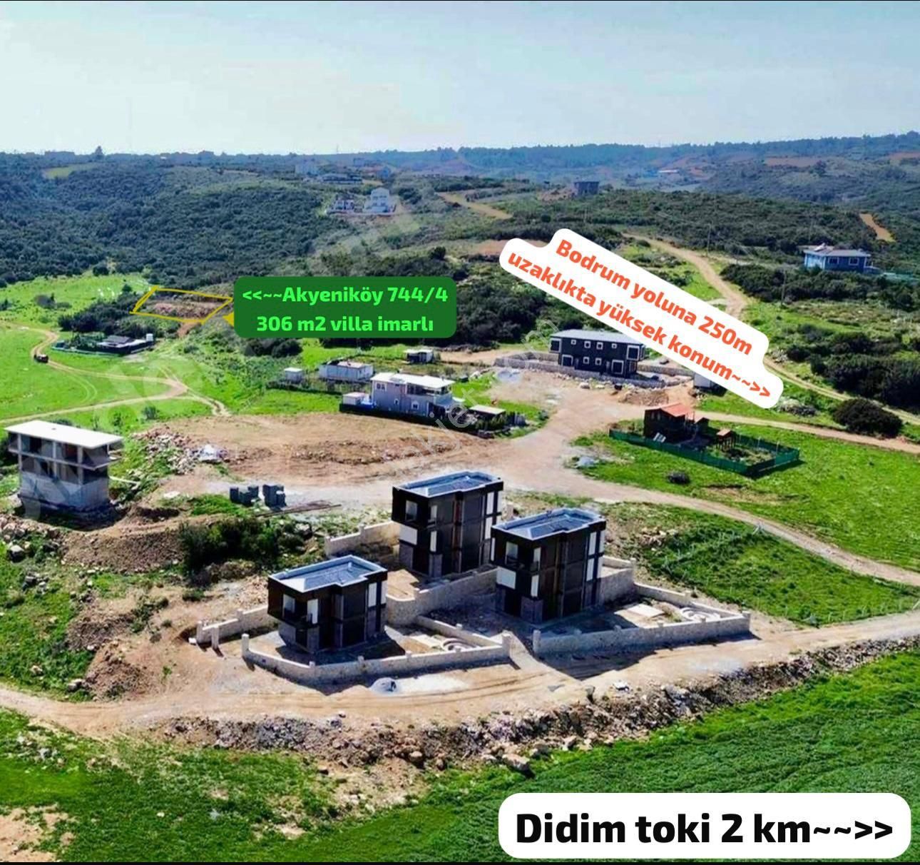 Didim Ak Yeniköy Satılık Villa İmarlı SAHİBİNDEN  VİLLA İMARLI FIRSAT ARSA 