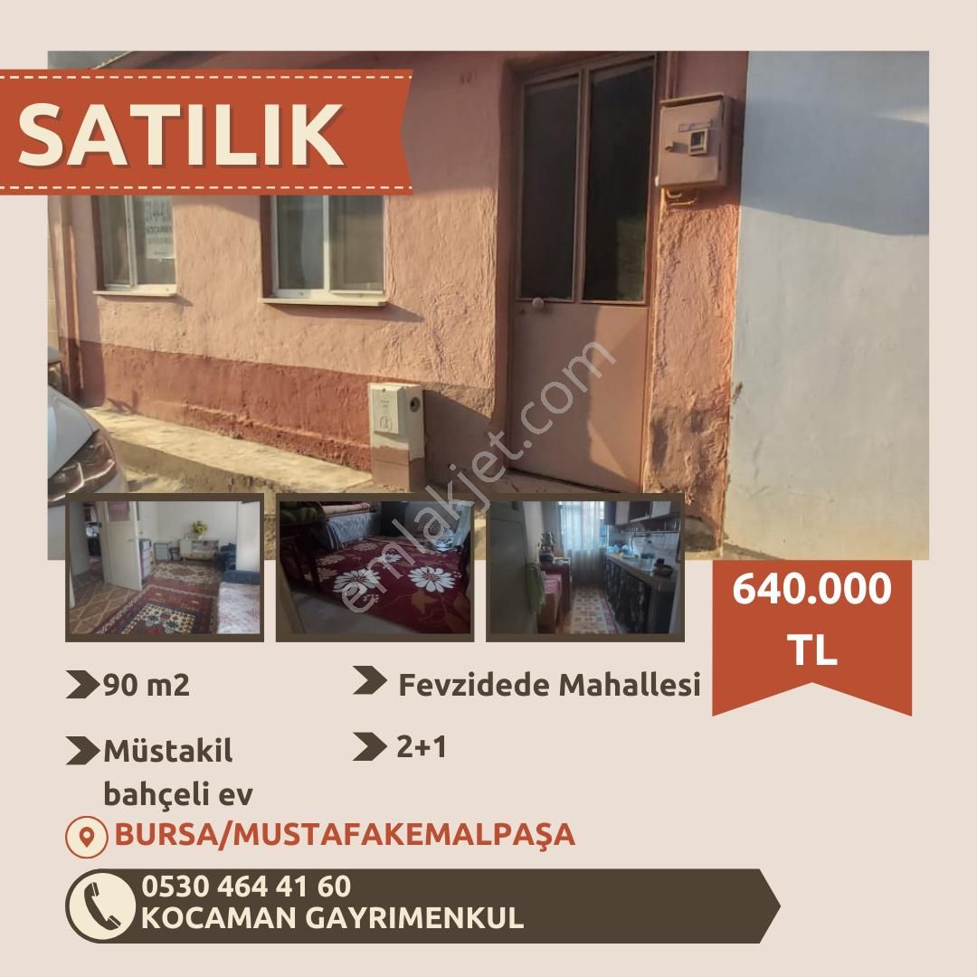 Mustafakemalpaşa Fevzidede Satılık Müstakil Ev  FEVZİDEDE MAHALLESİ MÜSTAKİL EV