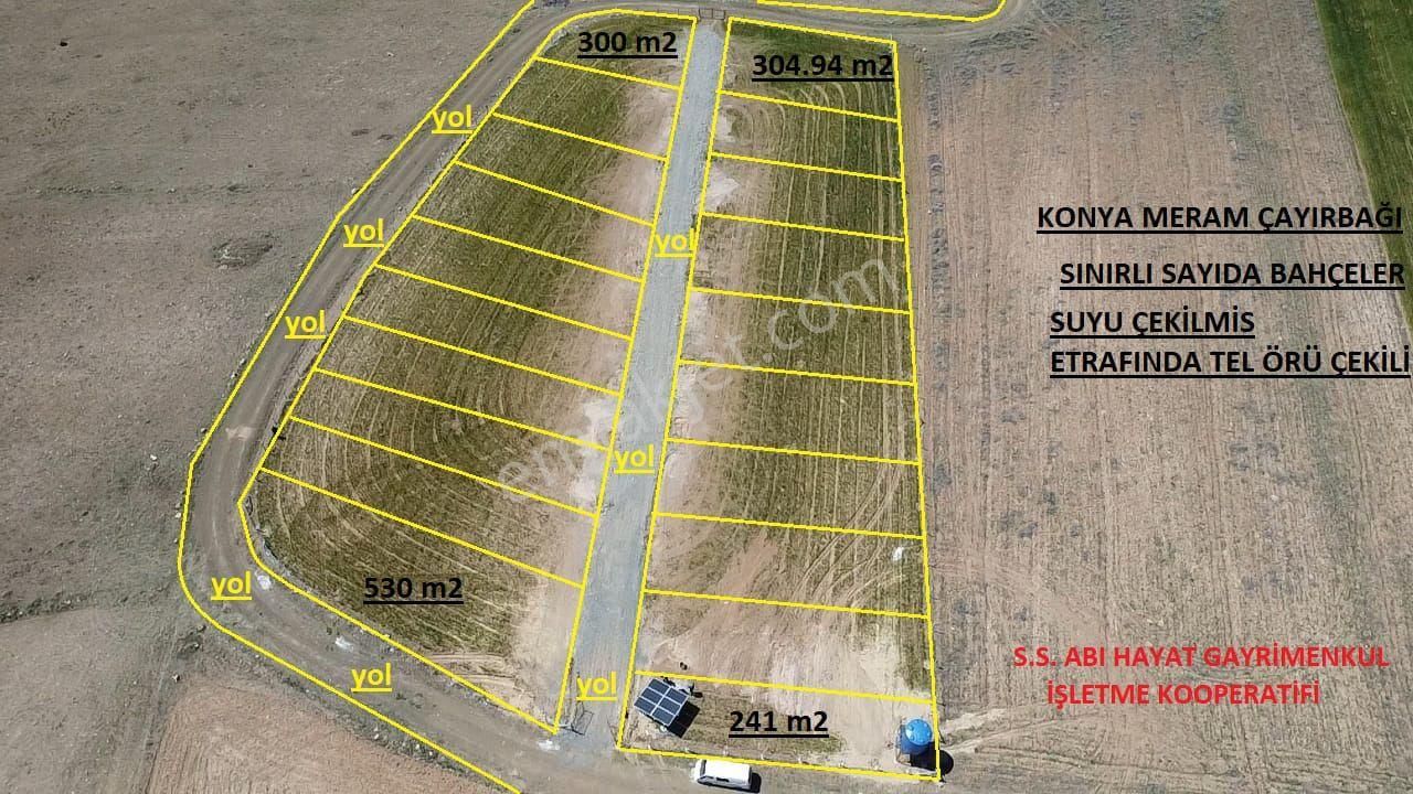 Meram Çayırbağı Satılık Bağ & Bahçe ÇAYIRBAĞINDA 322 M2 SUYU ELEKTRİĞİ KAPI NUMARASI OLAN SATILIK BAHÇE