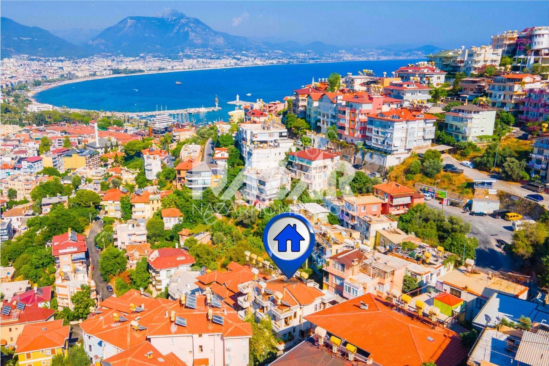 Alanya Çarşı Satılık Daire Alanya Merkez Çarşı’da Deniz Manzaralı Satılık 1+1 Daire