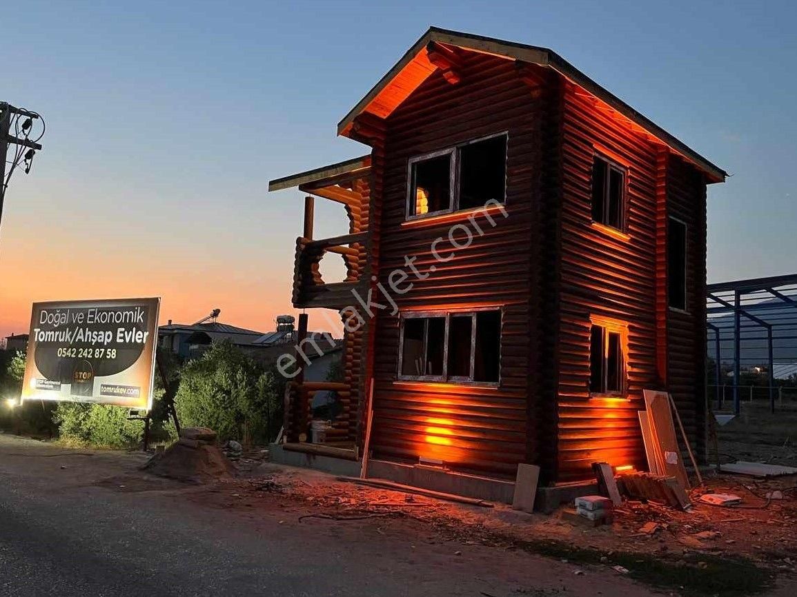 Muratpaşa Tahılpazarı Satılık Müstakil Ev  Stop’tan Gerçek Sibirya Çamı Ağaç Tomruk Ev