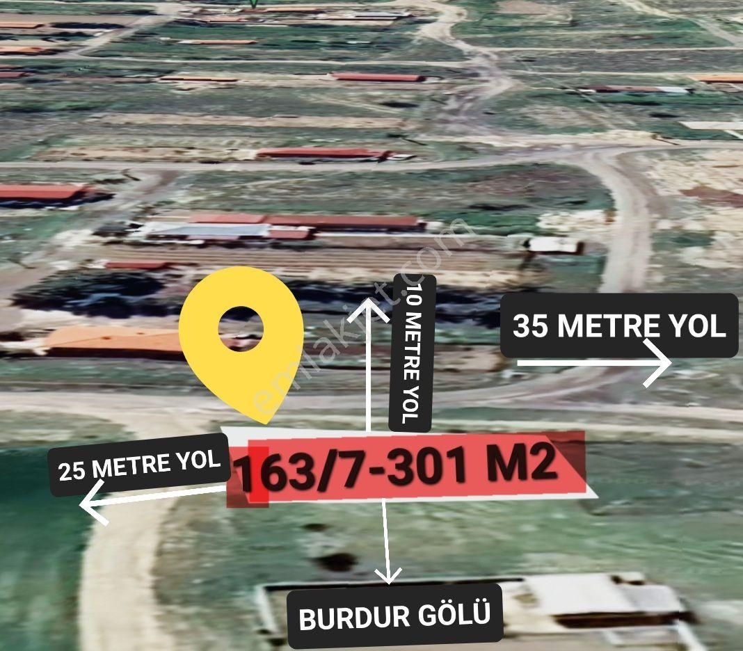 Burdur Merkez Çendik Köyü Satılık Bağ & Bahçe BURDUR GÖLÜ MANZARALI 301 M2 KÖŞE PARSEL ARSA 