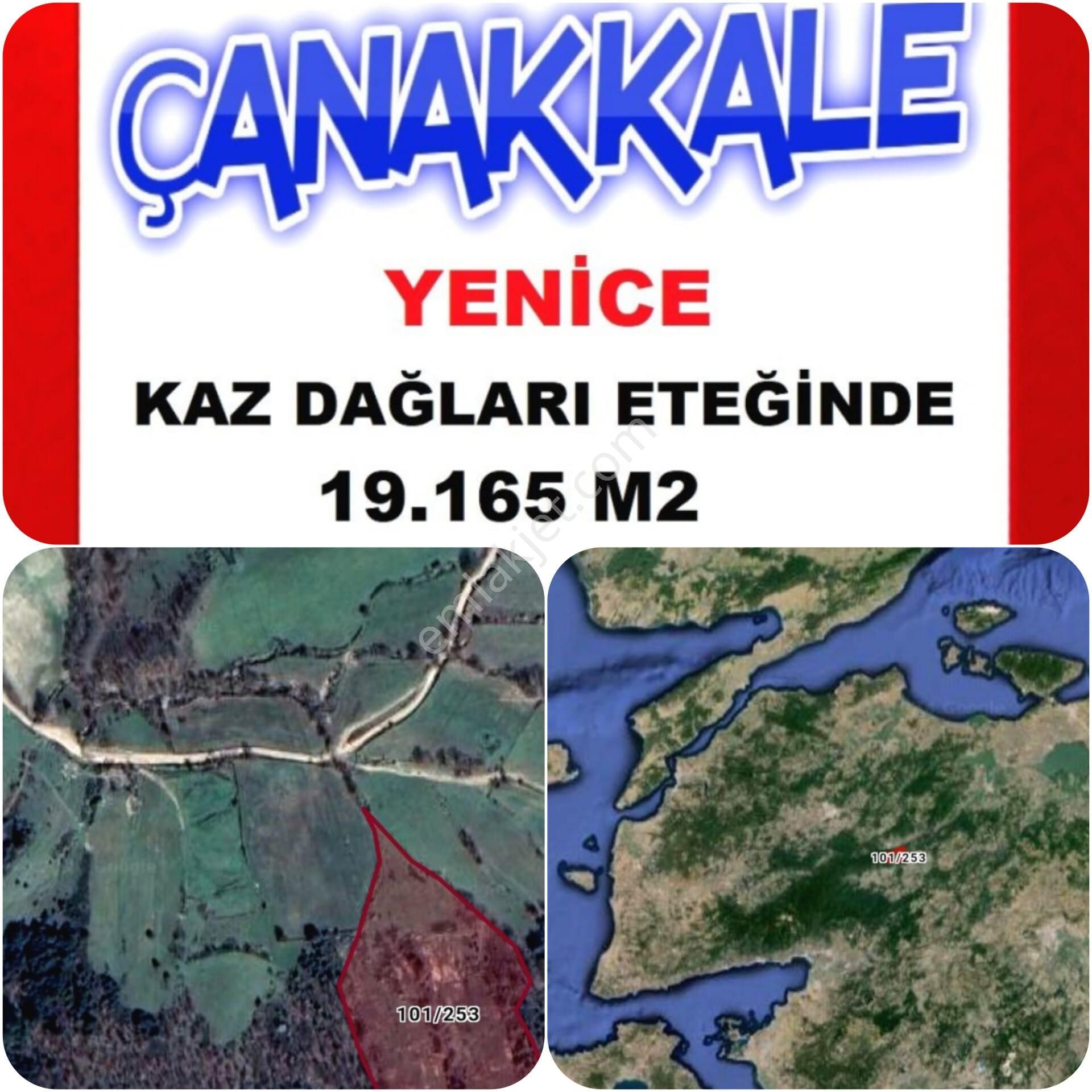 Yenice Namazgah Köyü Satılık Tarla  KAZ DAĞLARININ ETEĞİNDE 19 DÖNÜM TEK TAPU ARSA