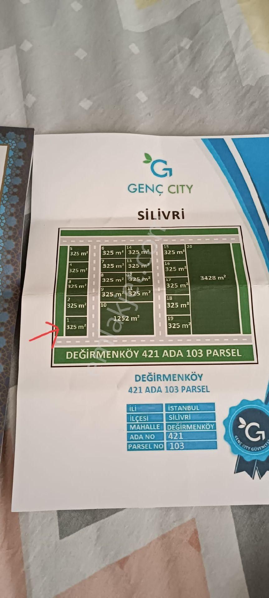 Açil Satılık Tarla Silivri Değirmenköy 325 M2 Muvafakatnameli - Görsel 6