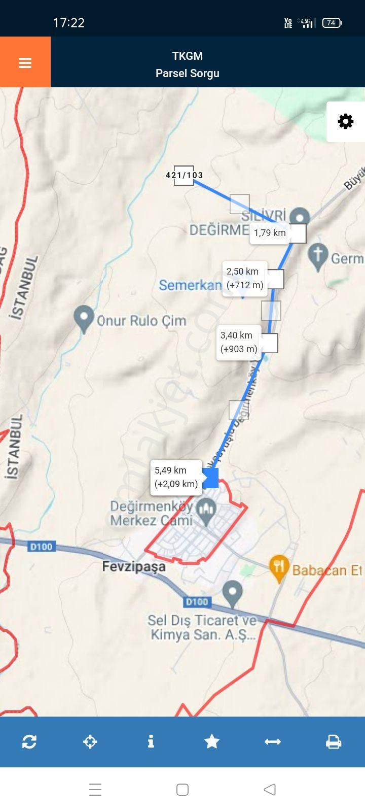 Açil Satılık Tarla Silivri Değirmenköy 325 M2 Muvafakatnameli - Görsel 2