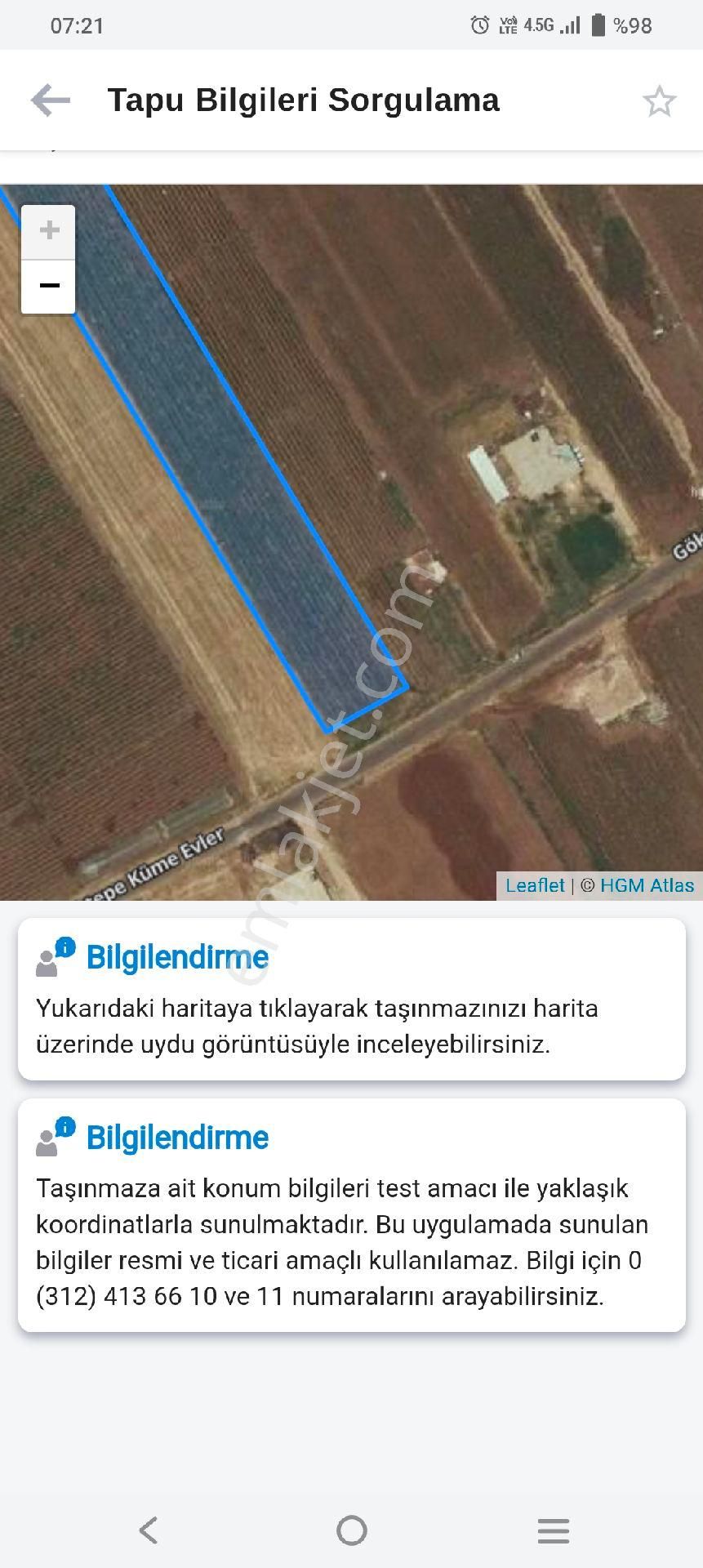 Haliliye Göktepe Satılık Tarla satılık tarla müstakil elektrik su yol sorunu yok okula şehir merkezine 10 dk