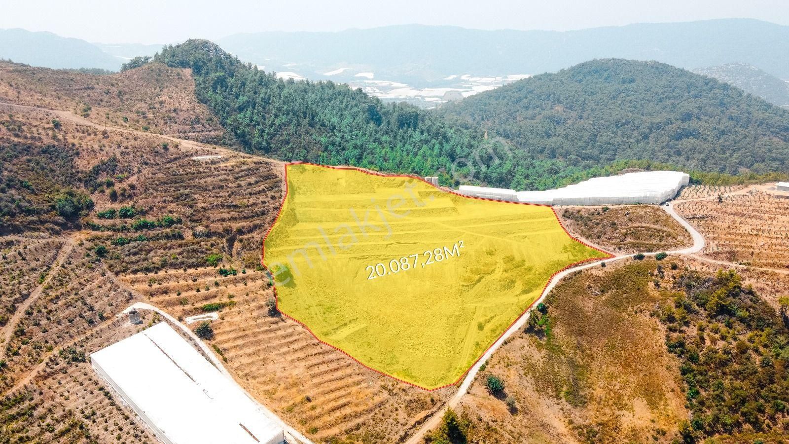 Alanya Hocalar Satılık Konut+Ticaret Alanı ALANYA HOCALAR 20.087,28M2 LAND SUITABLE FOR INVESTMENT AND FARMING FOR SALE !