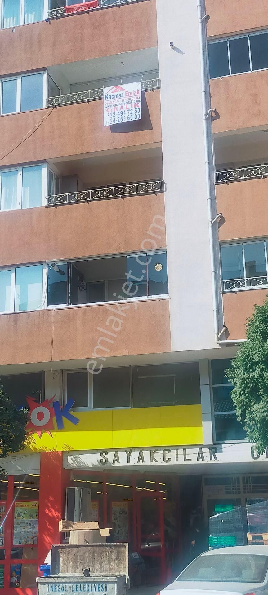 İnegöl Osmaniye Kiralık Daire  İnegöl İstiklal Caddesi Şayakçılar Kiralık 3+1 Daire