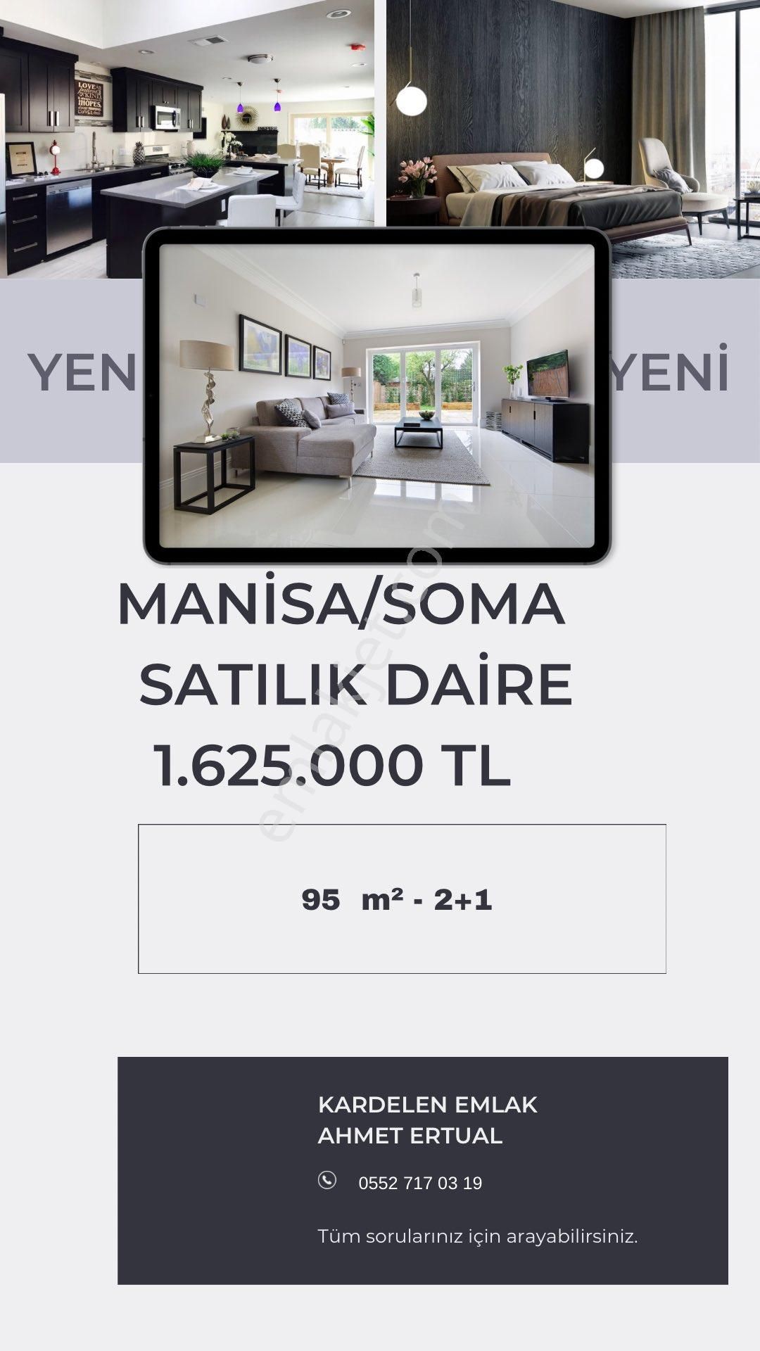 Soma Cuma Satılık Daire  MANİSA/SOMA SATILIK FIRSAT 2+1 DAİRE