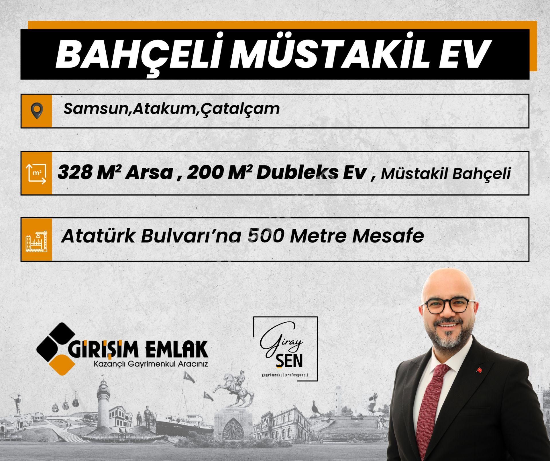 Atakum Yeşilyurt Satılık Müstakil Ev  BAHÇELİ DUBLEKS MÜSTAKİL EV ATAKUM ÇATALÇAM