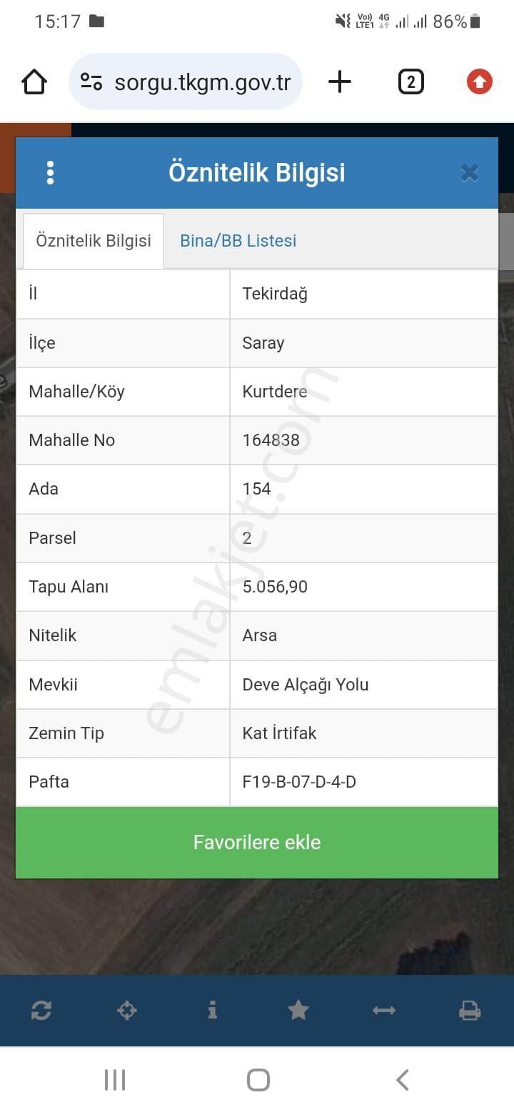 Saray Kurtdere Satılık Konut İmarlı Satilik arsa