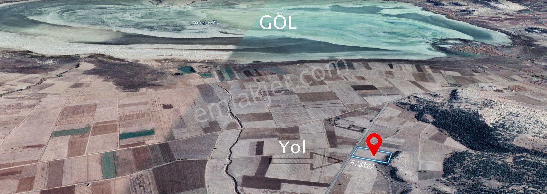 Burdur Yeşilova Sazak 6 Dönüm Yola Cephe 🟢 Göl Manzaralı 🟢 Köy Dibinde - Görsel 12