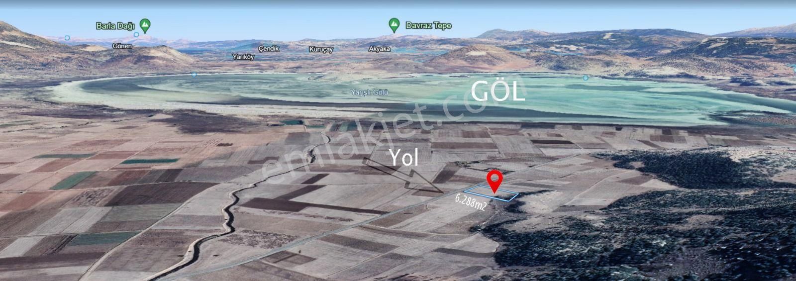 Burdur Yeşilova Sazak 6 Dönüm Yola Cephe 🟢 Göl Manzaralı 🟢 Köy Dibinde - Görsel 11