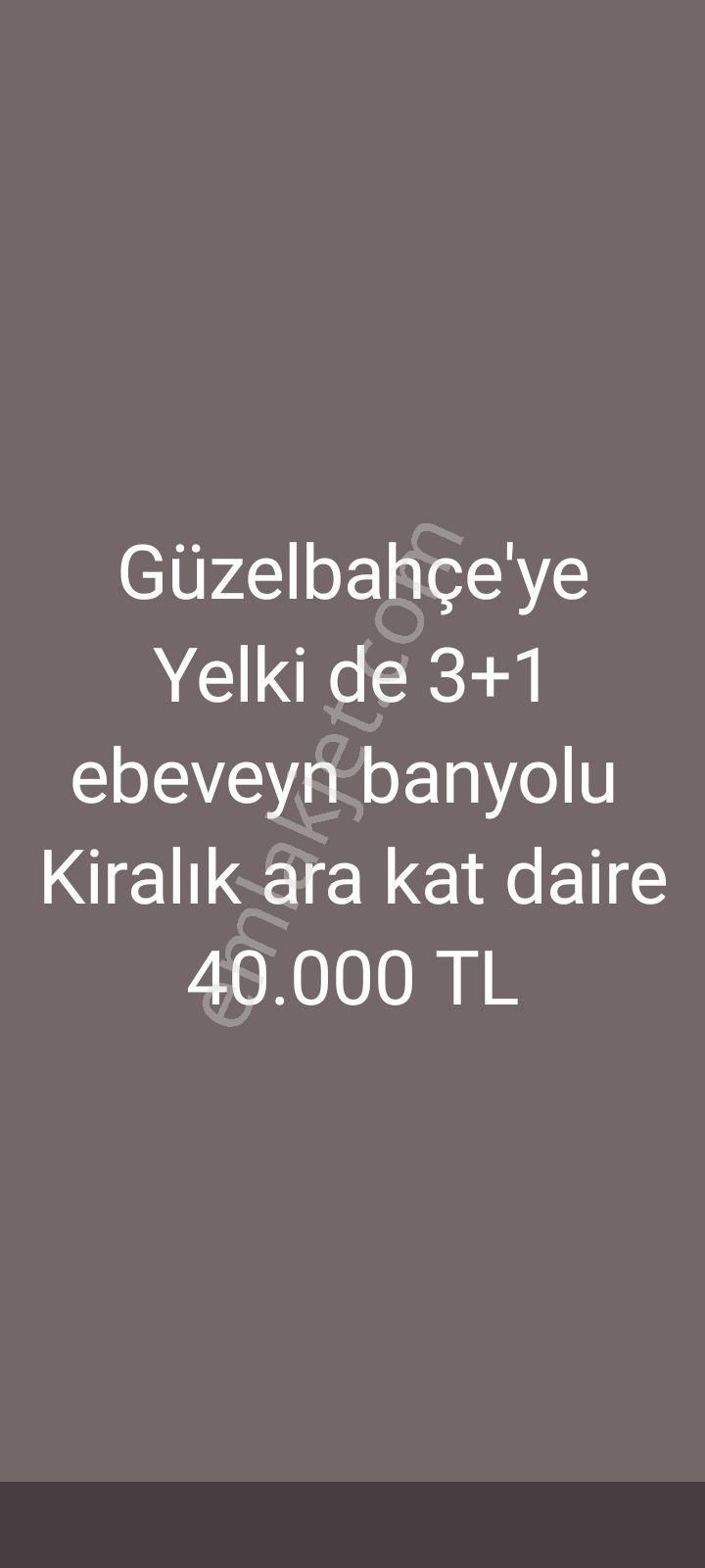 Güzelbahçe Yelki Kiralık Daire GÜZELBAHÇE YELKİ DE EŞYALI KİRALIK 3+1