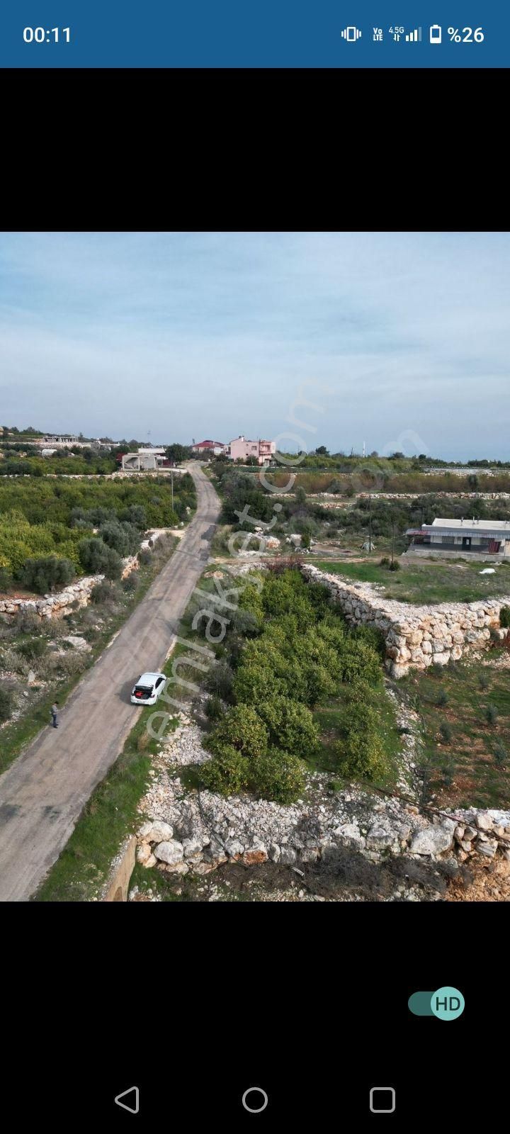 Mersin Erdemli Satılık Villa İmarlı Harika konumlu yola sıfır yer