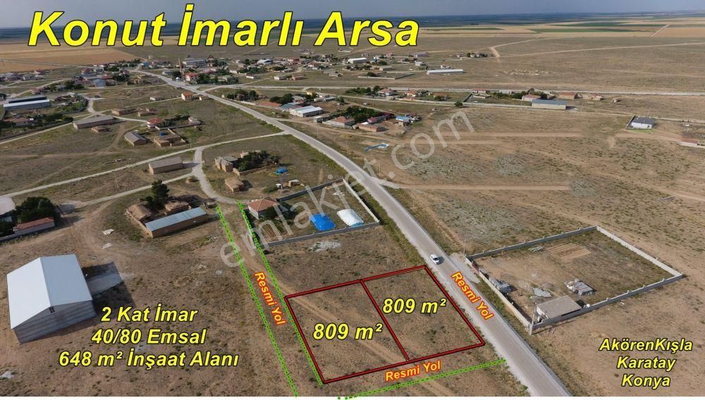 Karatay Akörenkışla Satılık Konut İmarlı TEKİN OĞLU GYO SATIYOR KONYA  AKÖRENKIŞLA DA 809 m² İMARLI ARSA