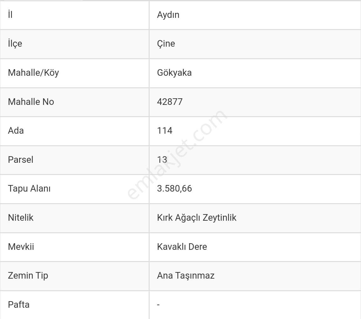 Çine Gökyaka Satılık Zeytinlik  AYDIN ÇİNE GÖKYAKA'DA SATILIK 120 AĞAÇLIK 3 PARSEL ZEYTİNLİK