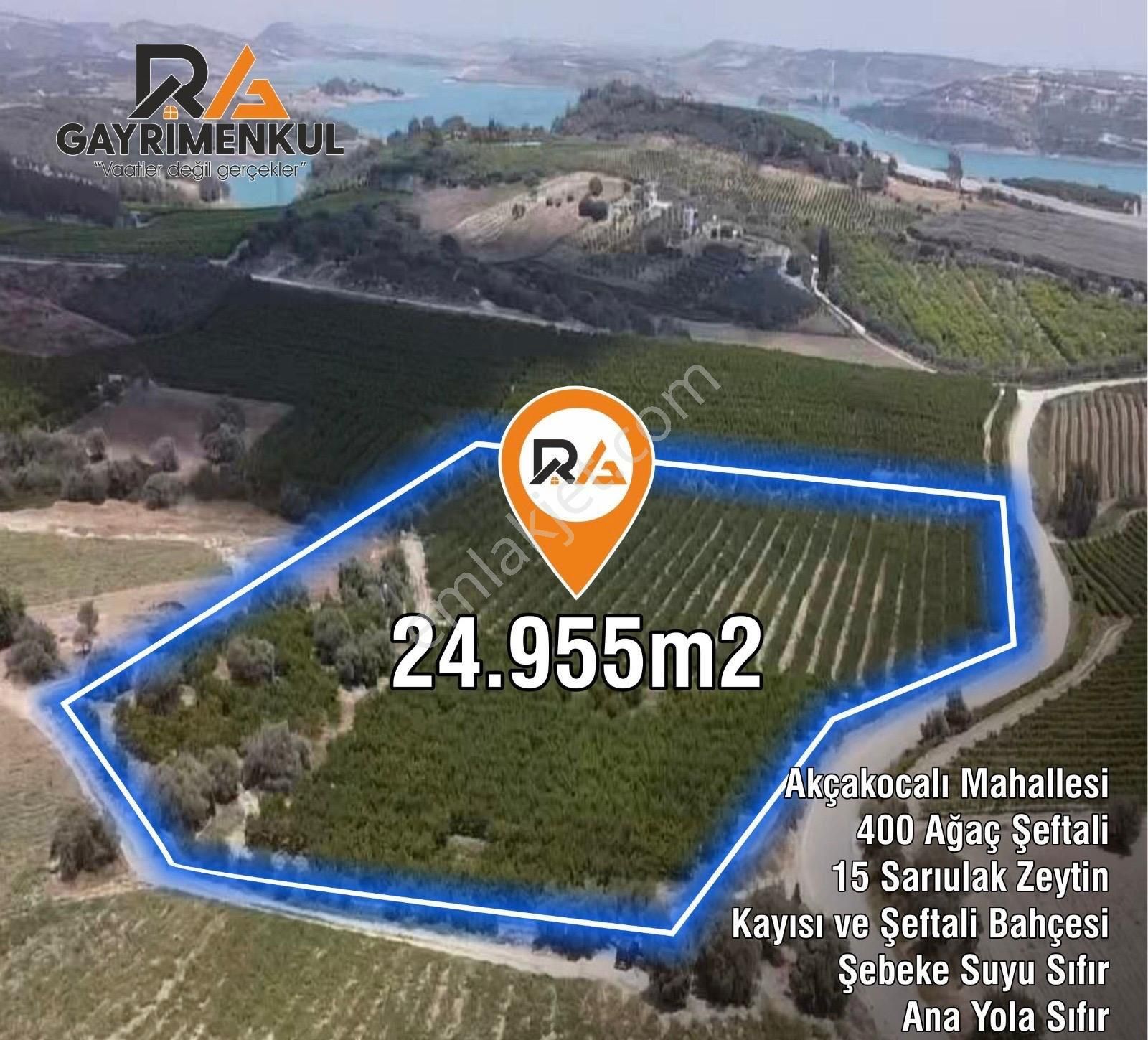 Tarsus Akçakocalı Satılık Bağ & Bahçe Ra Gayrimenkul Akçakocalı Köyü 8000m Şeftali Bahçesi