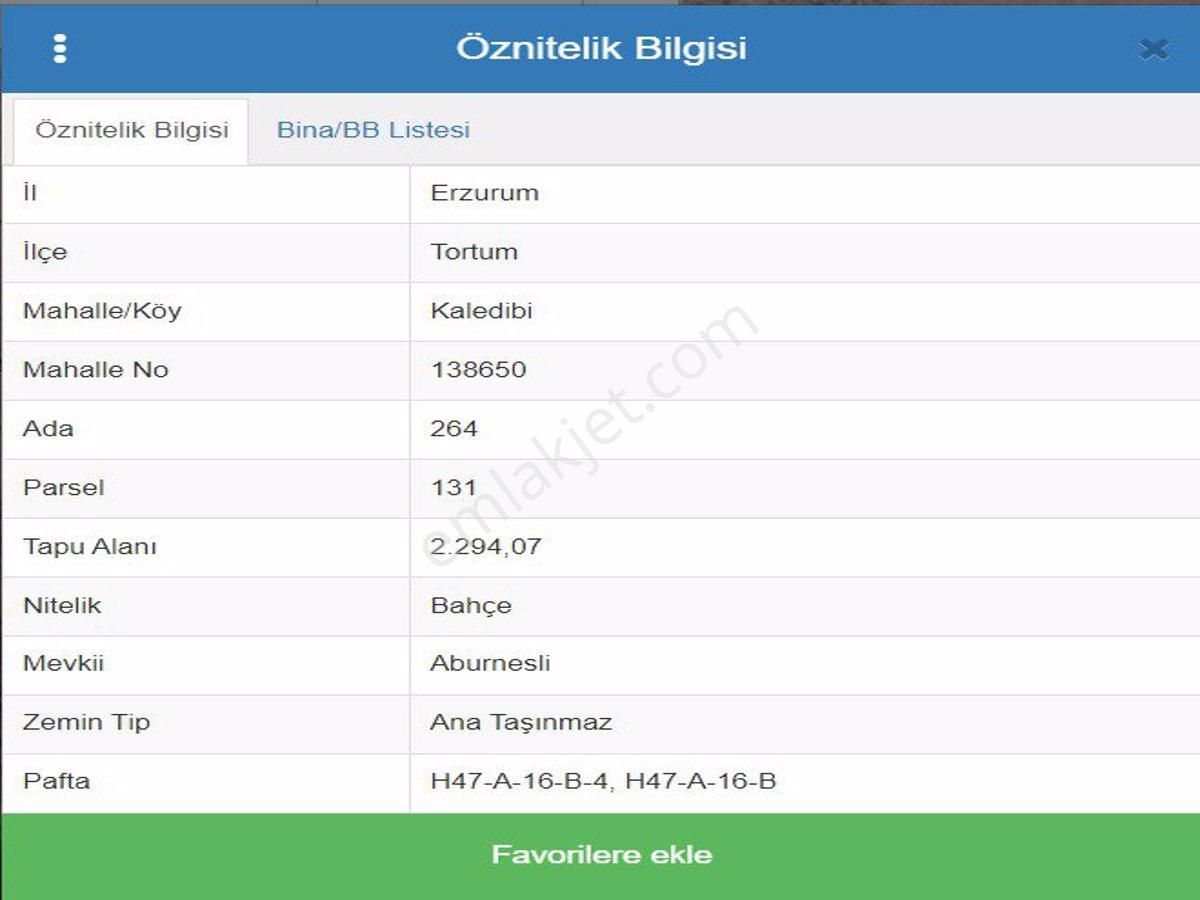 Tortum Kaledibi Satılık Bağ & Bahçe Remax Penta ' dan  Tortum ' da  Satılık  Bahçe