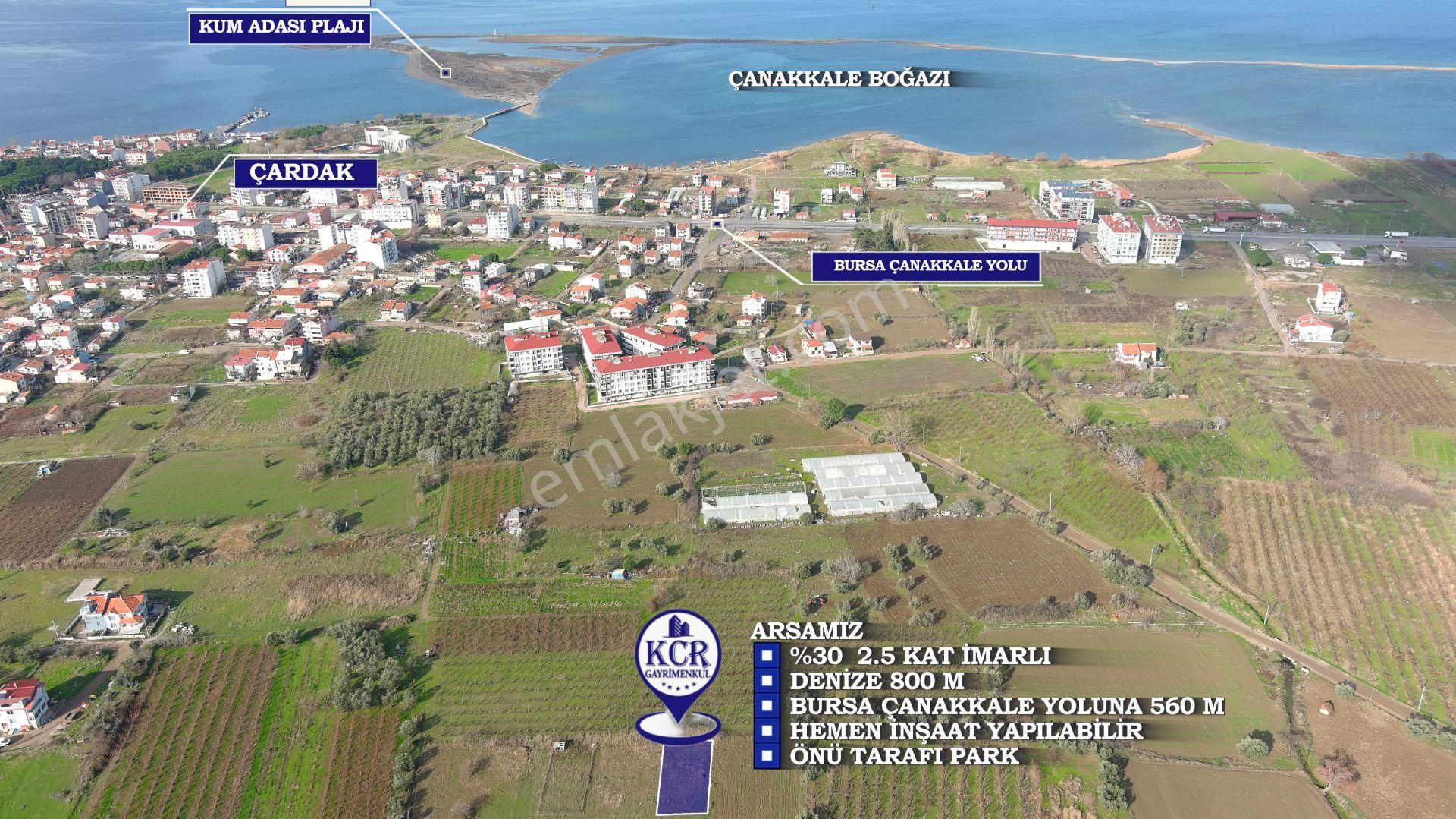 🔹 Çanakkale Lapseki Çardak'ta 300 M2 Hemen İnşaat Yapılabilir Satılık Arsa - Görsel 17