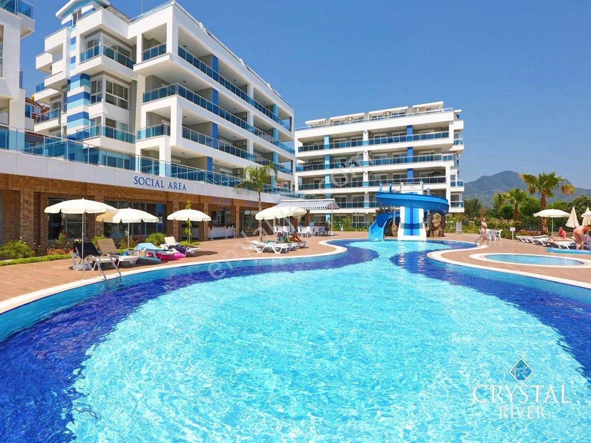 Alanya Cikcilli Kiralık Daire CRYSTAL RİVER SİTESİNDE EŞYALI KİRALIK 1+1 DAİRE