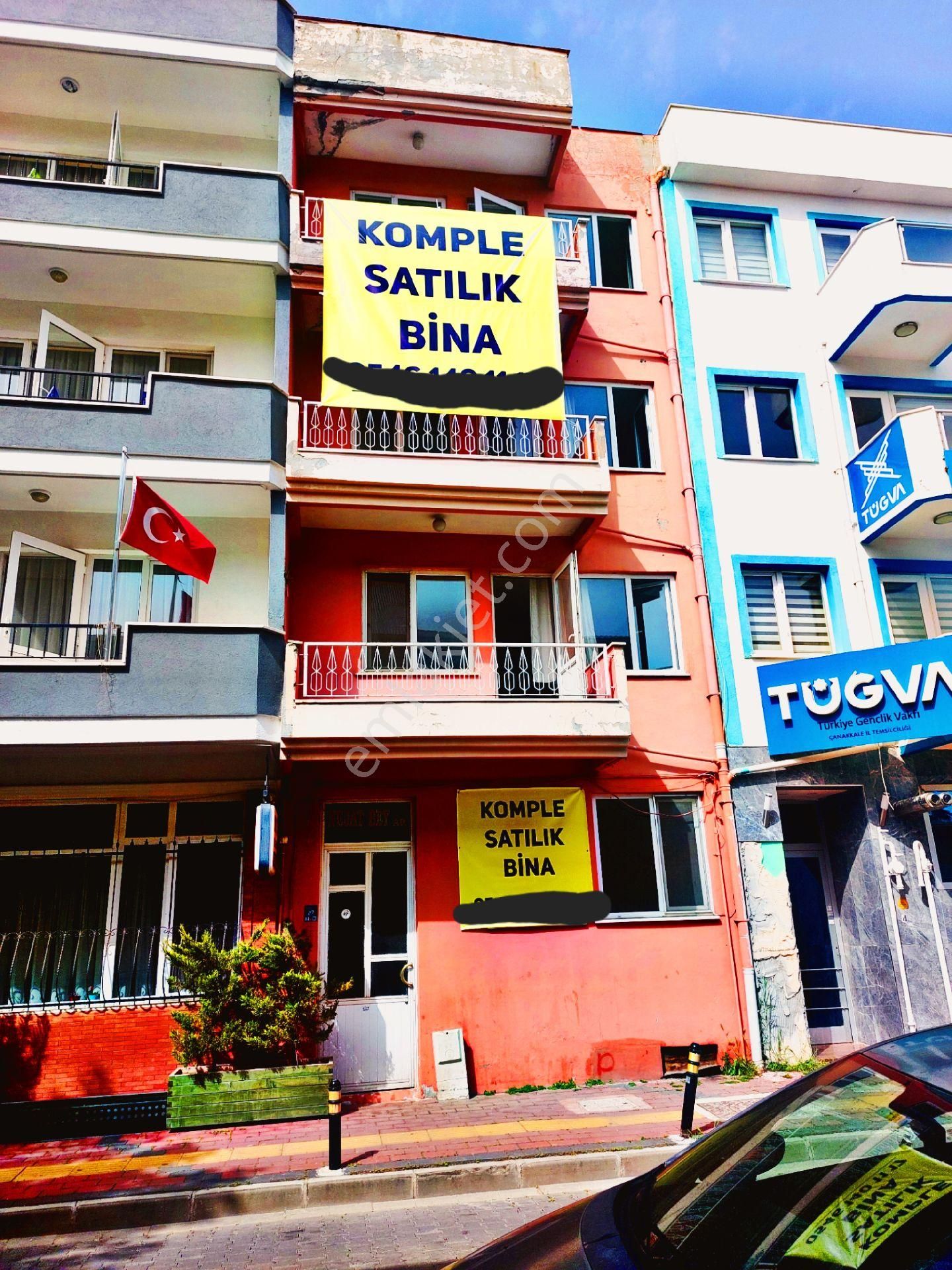 Çanakkale Merkez Cevat Paşa Satılık Daire KORDONA 2 DAKİKA 4 KATLI KOMPLE SATILIK BİNA 