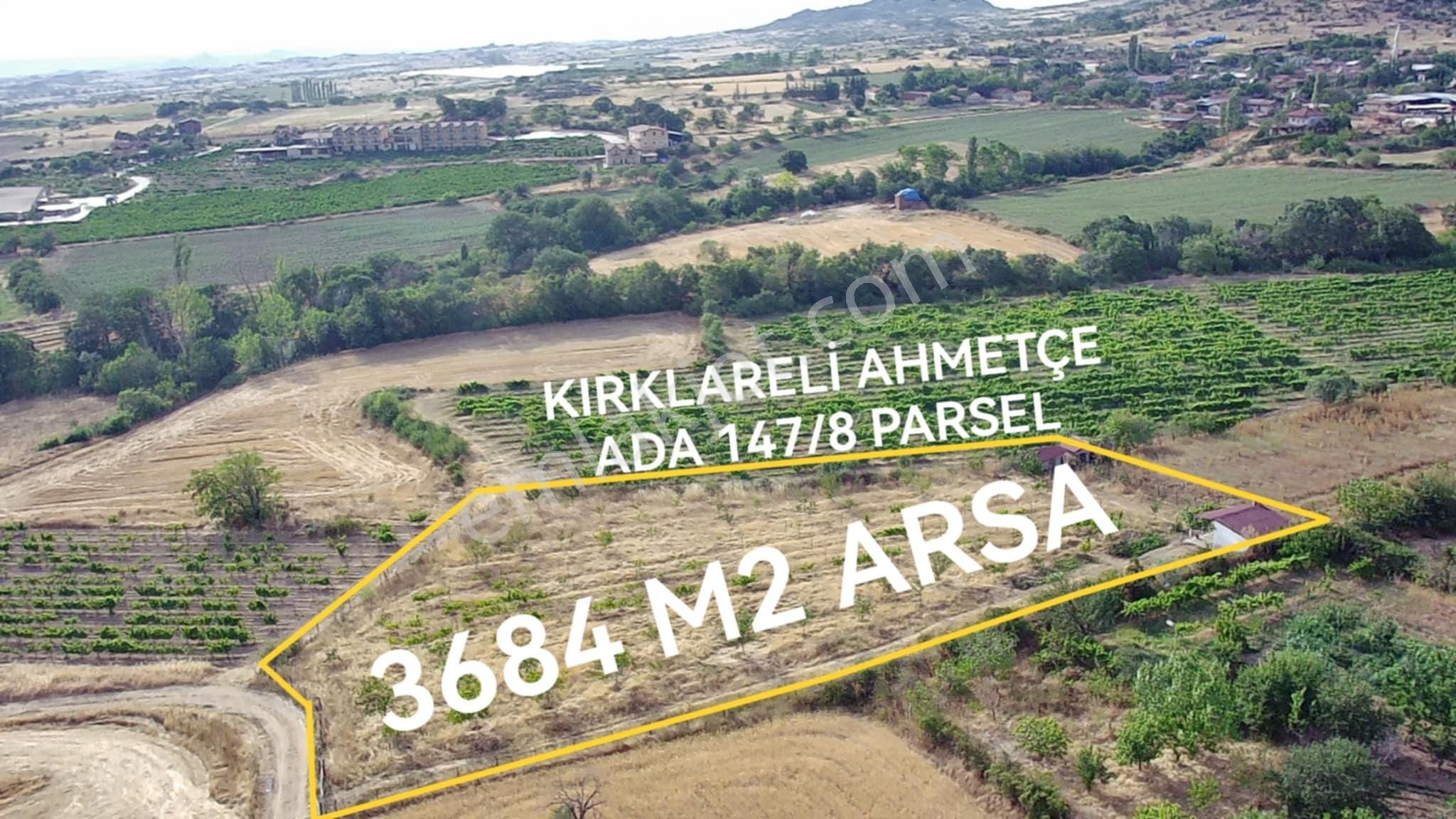 Kırklareli Merkez Ahmetçe Köyü Satılık Konut İmarlı  KIRKLARELİ AHMETÇE ETRAFI ÇİTLE ÇEVRİLİ 3684 M2 ARSA İÇİNDE YENİ BAĞ EVİ ACİL SATILIK