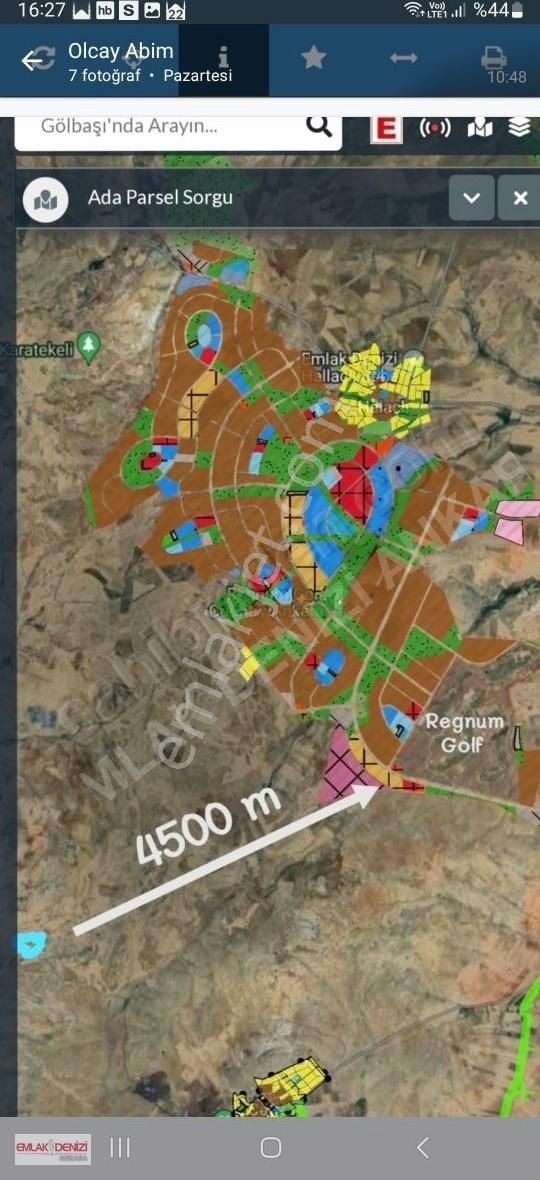 Gölbaşı Subaşı Satılık Muhtelif Arsa Hallaçlı Subaşı Sınırında Regnum'a Ve Konut İmara 4500m Mesafede