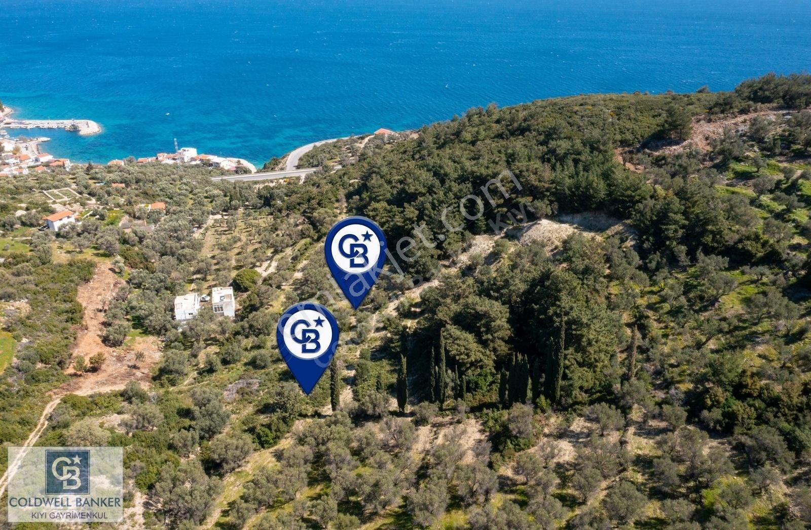 İzmir Karaburun İnecik'de Deniz Manzaralı Satılık Arazi - Görsel 2