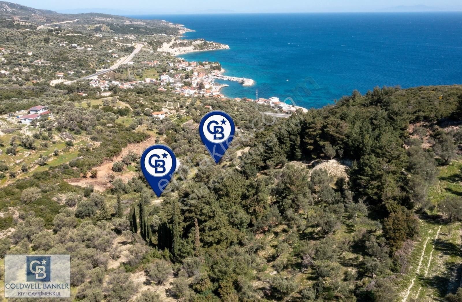 İzmir Karaburun İnecik'de Deniz Manzaralı Satılık Arazi - Görsel 4