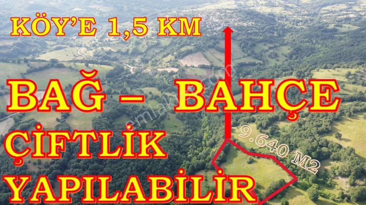 Yenice Yeşilköy Köyü Satılık Tarla 9.640 m2 Çiftlik, Bağ-Bahçe Su Çeşme Var Kadastro Yola Cepheli