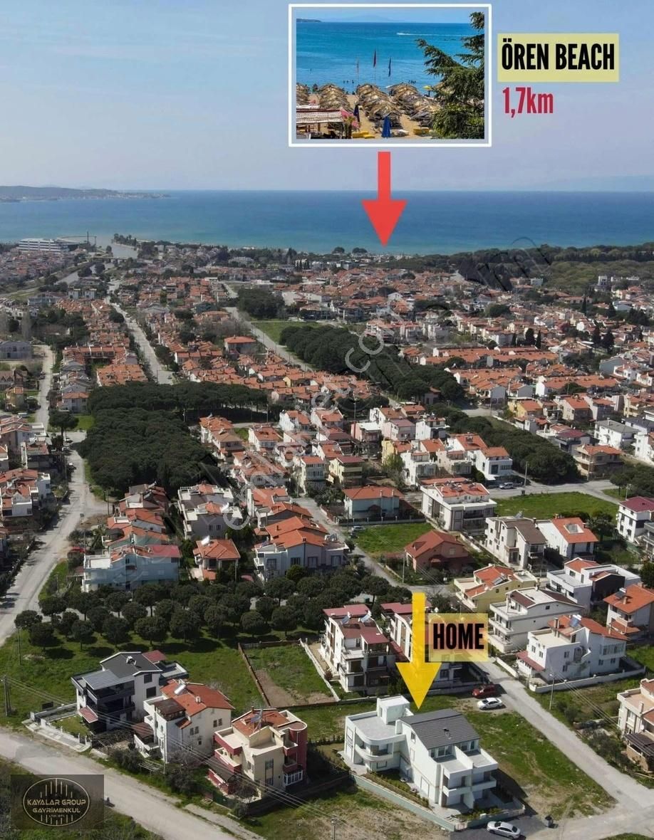 Burhaniye Ören Satılık Villa KAYALAR'DAN ÖREN'DE SATILIK DENİZE YAKIN SIFIR TRIPLEX VİLLA