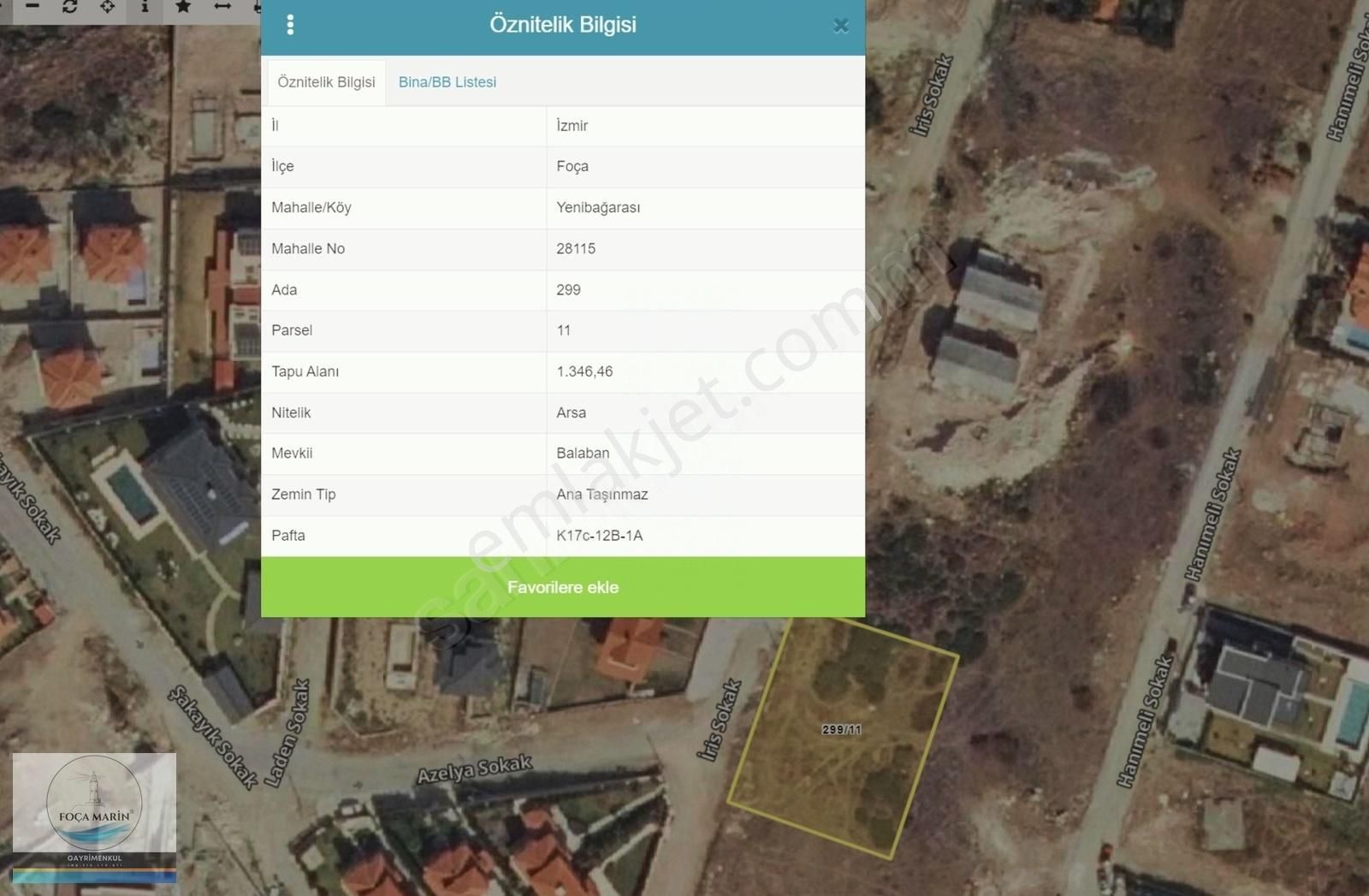 Foça'da Deniz Manzaralı 2 Villalık (1.346 M2) Villa İmarlı Arsa - Görsel 3