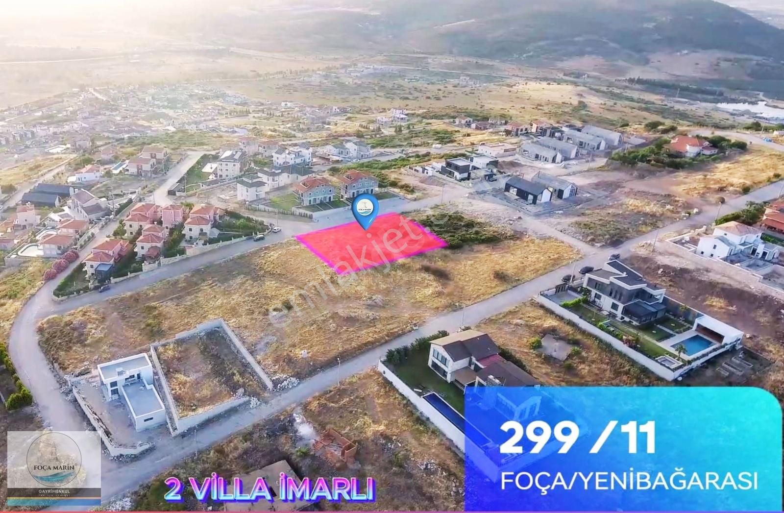 Foça'da Deniz Manzaralı 2 Villalık (1.346 M2) Villa İmarlı Arsa - Görsel 6