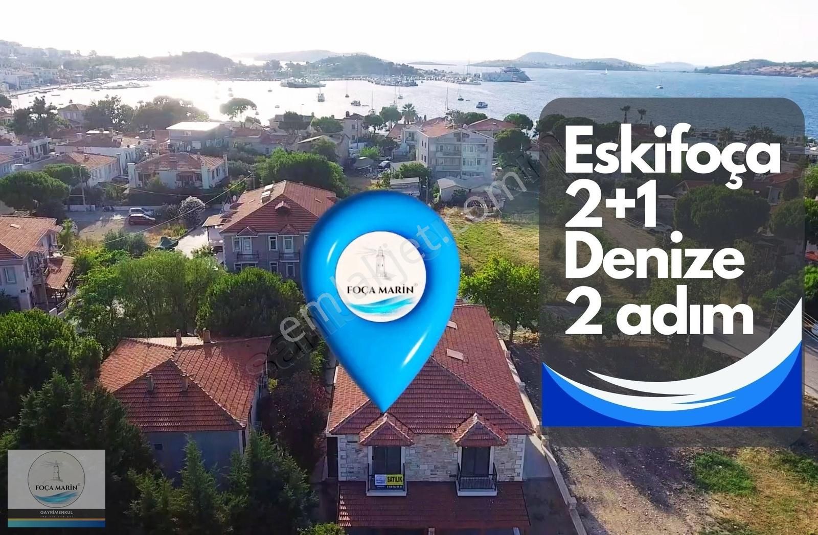 Foça Atatürk Satılık Villa ESKİ FOÇA'DA DENİZE 150 METRE SIFIR BAHÇELİ DUBLEKS