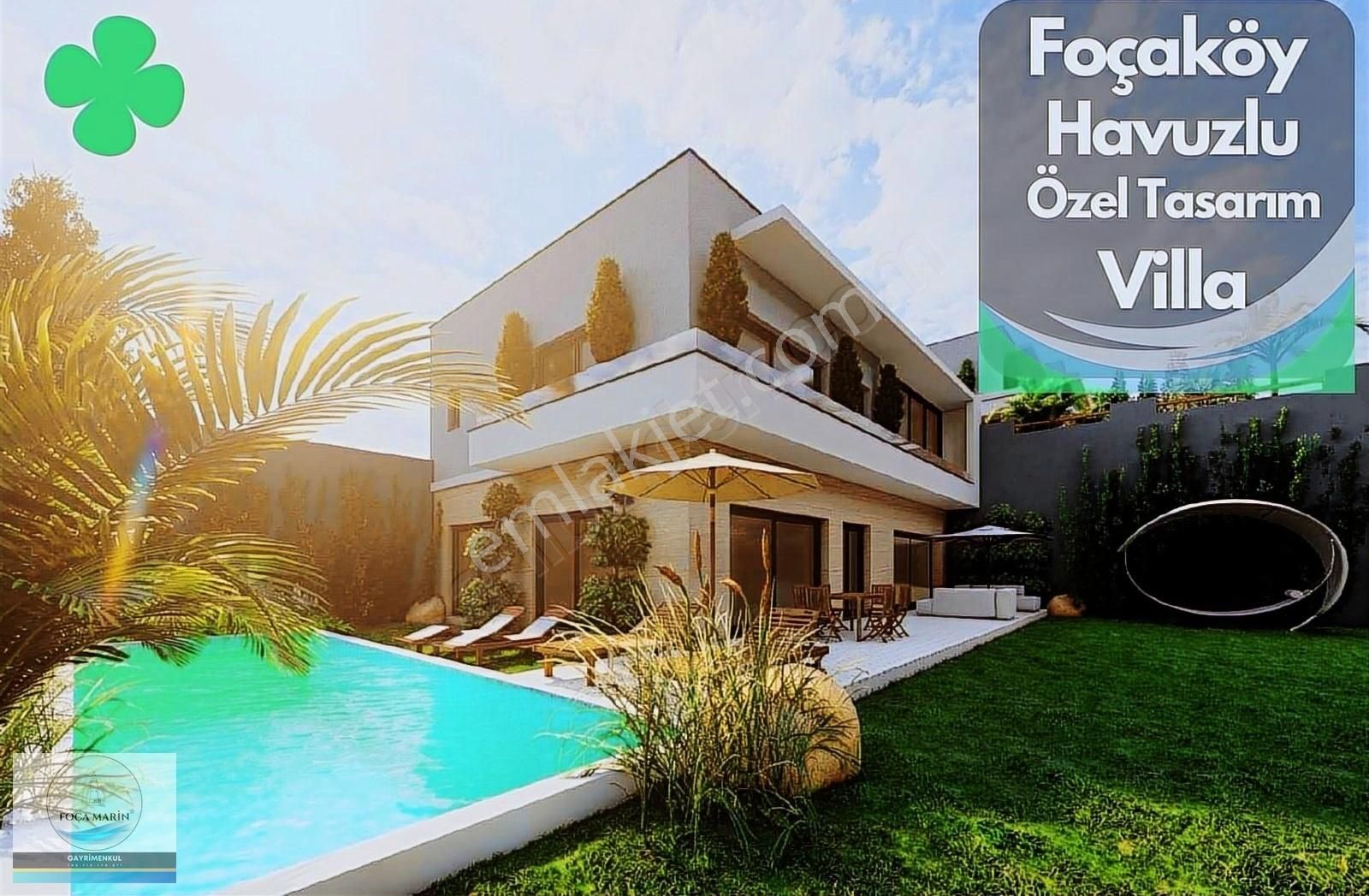 Foça Yenibağarası Satılık Villa FOÇAKÖY'DE GÖZDE LOKASYONDA 585 m2 ARSA İÇERİSİNDE 301 m2 VİLLA