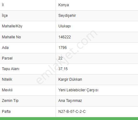 Konya Seydişehir Ulukapı M.daire İle ( Takas 2. Katlı İşyeri Dükkan 68 M2 - Görsel 3