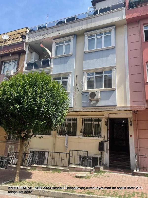 Bahçelievler Cumhuriyet Satılık Daire  istanbul Bahçelievler cumhuriyet mah de satılık 95m² 2+1-bahçe.kat daire  