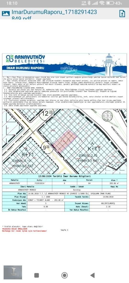 Arnavutköy Merkezde Satılık Ticari Arsa - Görsel 4