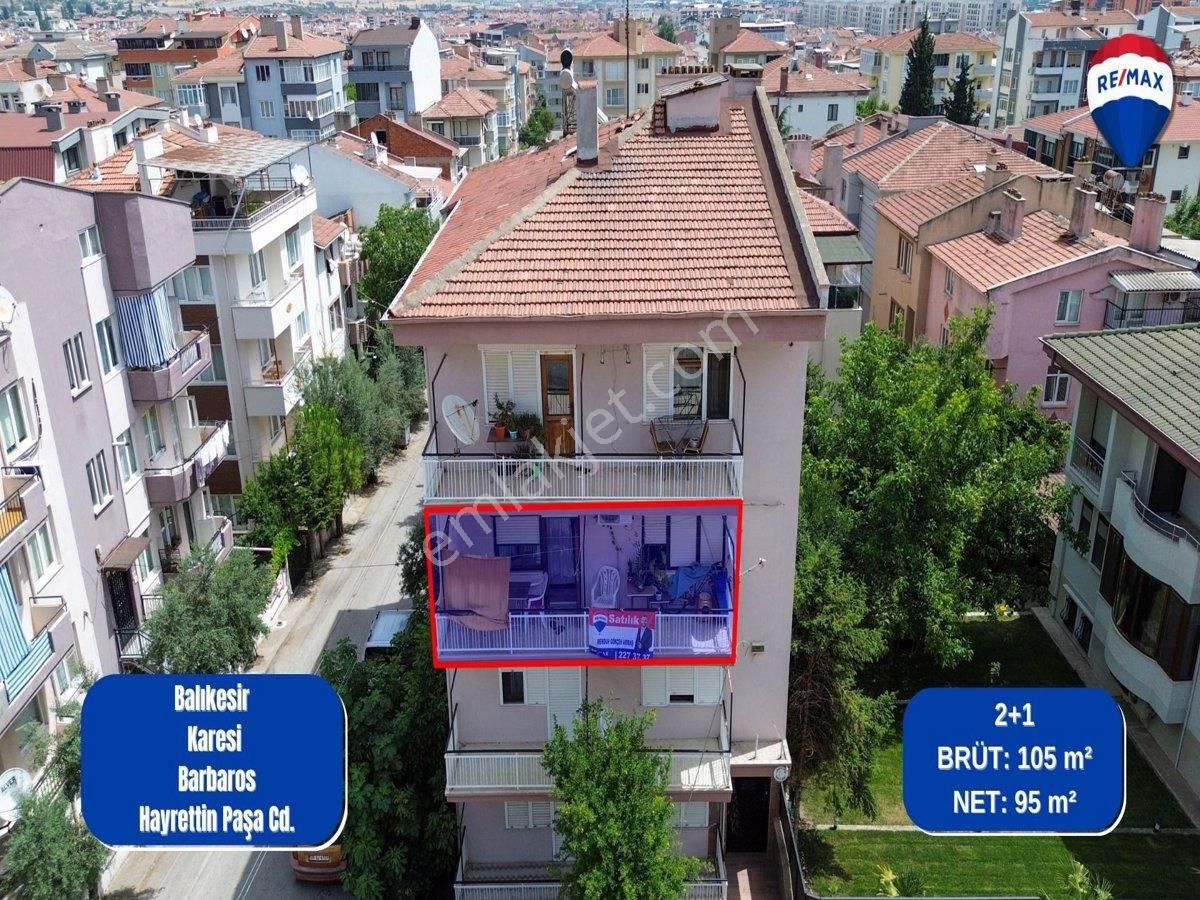 Karesi Atatürk Satılık Daire RE/MAX MİD'DEN ATATÜRK MAH. BARBAROS HAYRETTİN PAŞA CADDESİ KÖŞE PARSELDE SATILIK ARA KAT 2+1