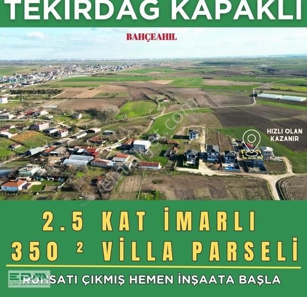 Kapaklı Bahçeağıl Satılık Villa İmarlı Tekirdağ Kapaklı' Da Ruhsatı Hazır Villa İmarlı Arsa Hemen Başla