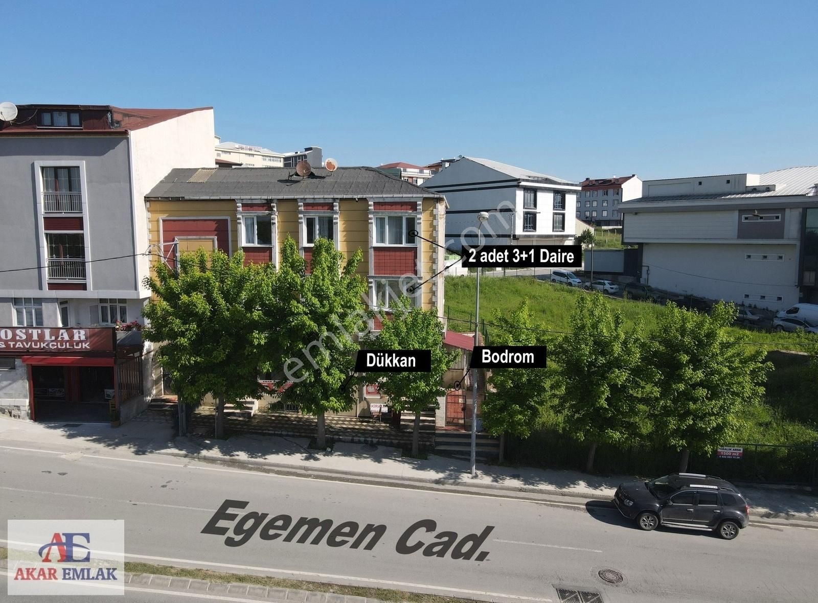 Arnavutköy Mehmet Akif Ersoy Satılık Bina Taşoluk Egemen Caddesi Cepheli Komple Satılık Bina