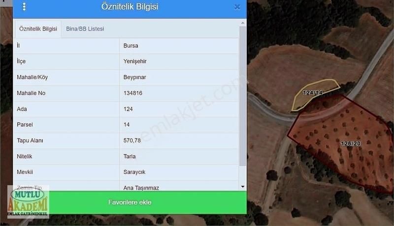 Yenişehir Bey Pınar Köyünde Satılık Hobi Bahçesi - Görsel 6