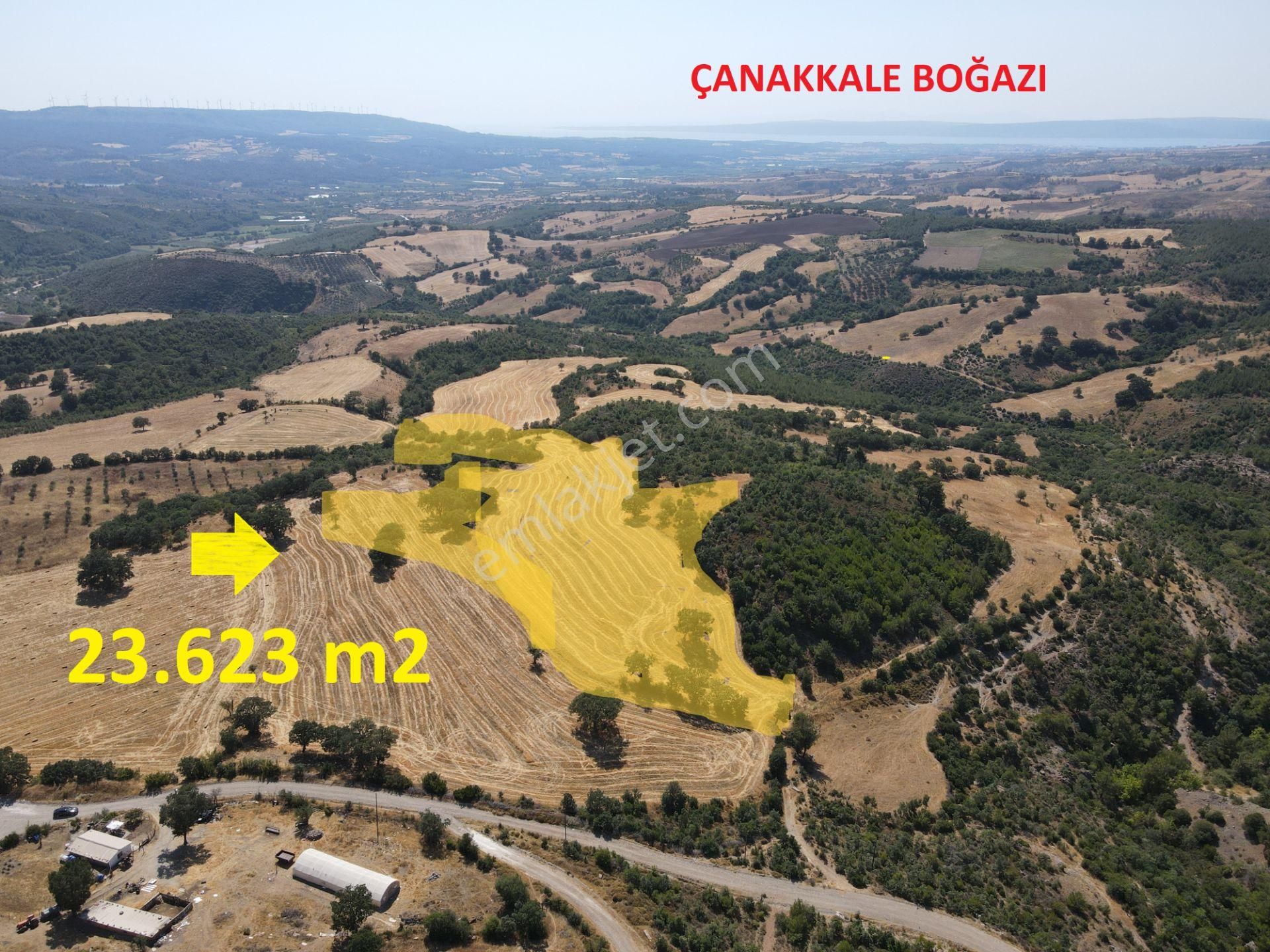 Çanakkale Merkez Aşağıokçular Köyü (Andıktaşı) Satılık Tarla ÇANAKKALE AŞAĞIOKÇULAR KÖYÜ 23.623 m2 SATILIK TARLA 12.000.000TL