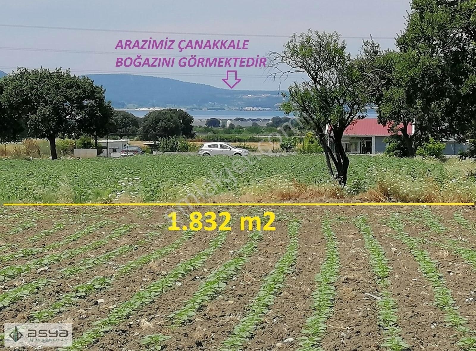 Çanakkale Merkez Özbek Köyü Satılık Tarla ÇANAKKALE MERKEZ ÖZBEK KÖYÜ'NDE 1.832 m2 SATILIK TARLA