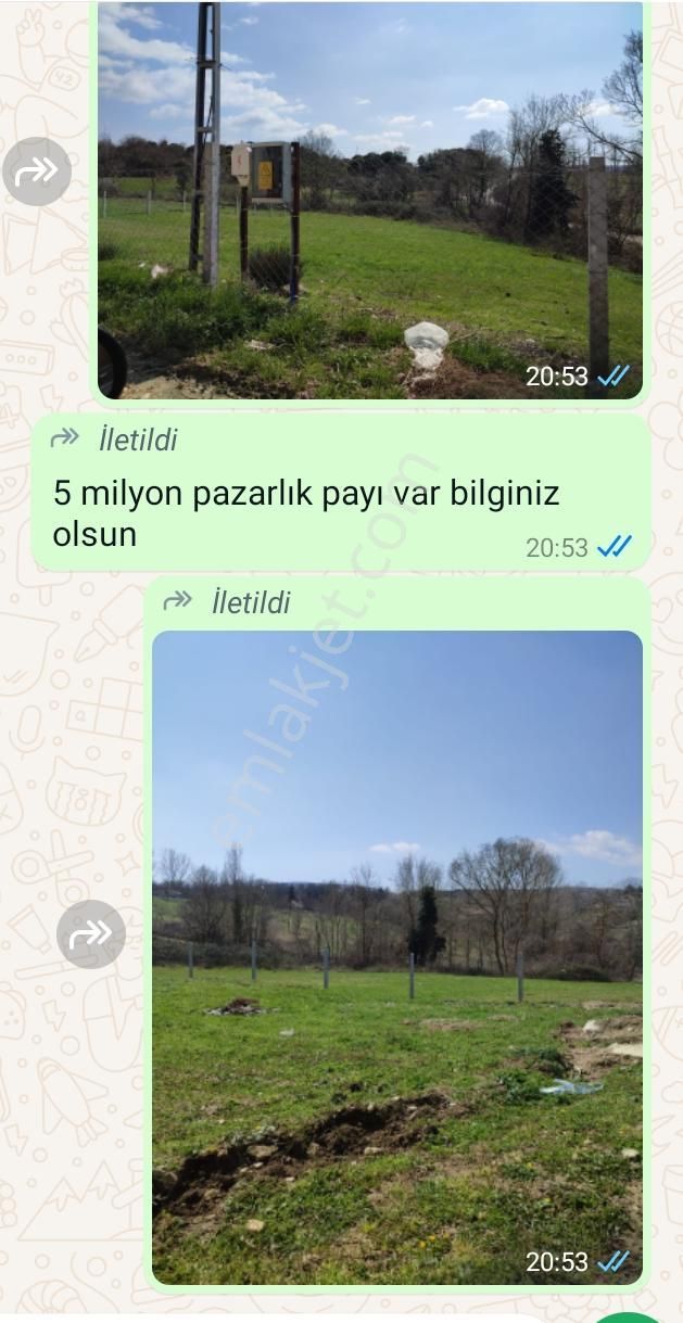 Çatalca Kalfa Köyünde Acilen Satılık Arsa 1200 M2 Müstakil Tek Tapu - Görsel 2