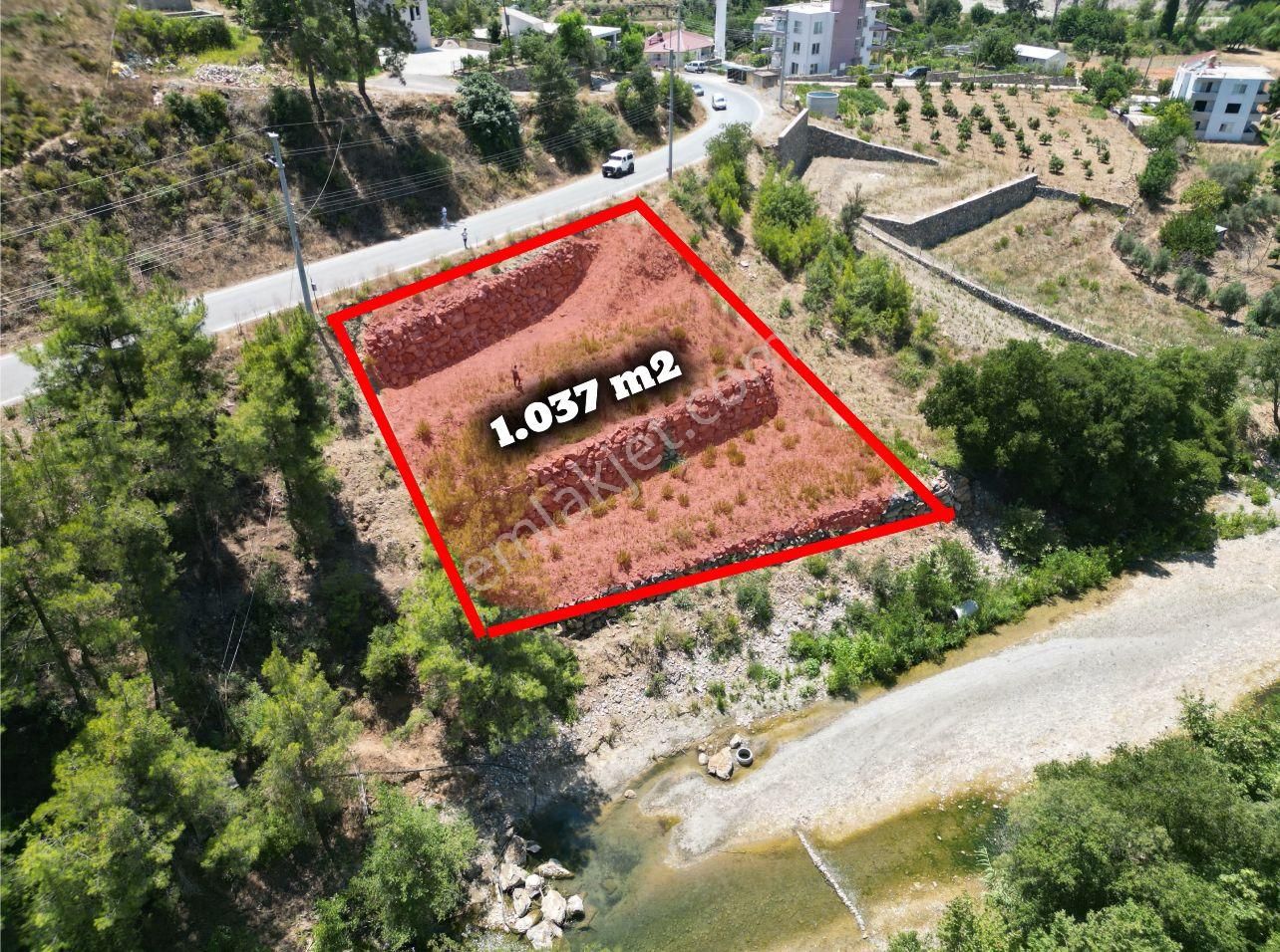 Alanya Beyreli Satılık Tarla  ALANYA DEMİRTAŞTA SATILIK 1.037 M2 YOLA SIFIR MÜSTAKİL ARSA