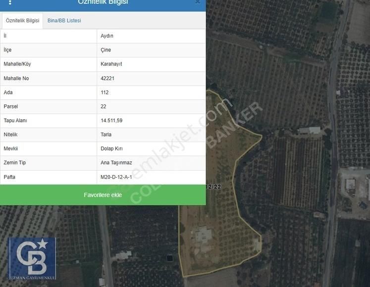Aydın Çine Karahayıt 14.511 M2 Fırsat Arazi - Görsel 7