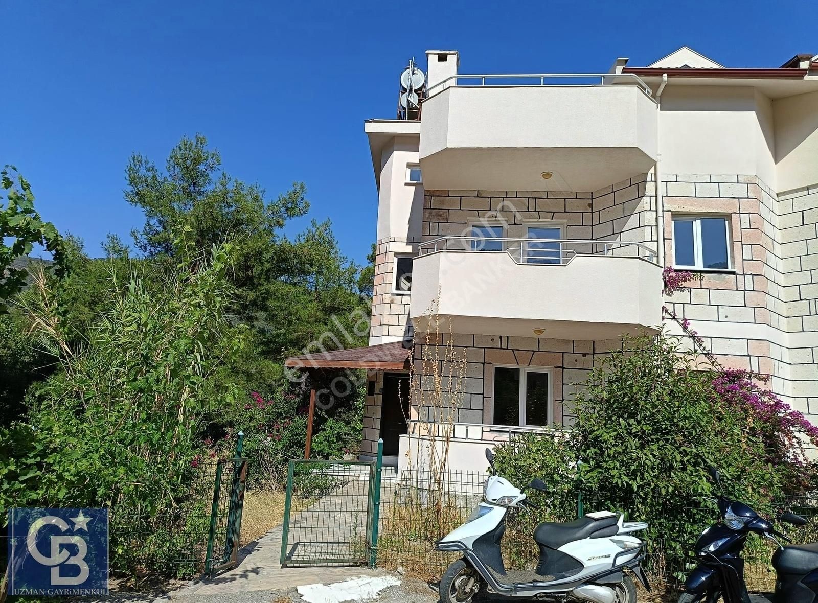 Marmaris Beldibi Satılık Villa İçi Tamamen Restore Edilmiş Tam Müstakil Triplex İkiz Villa