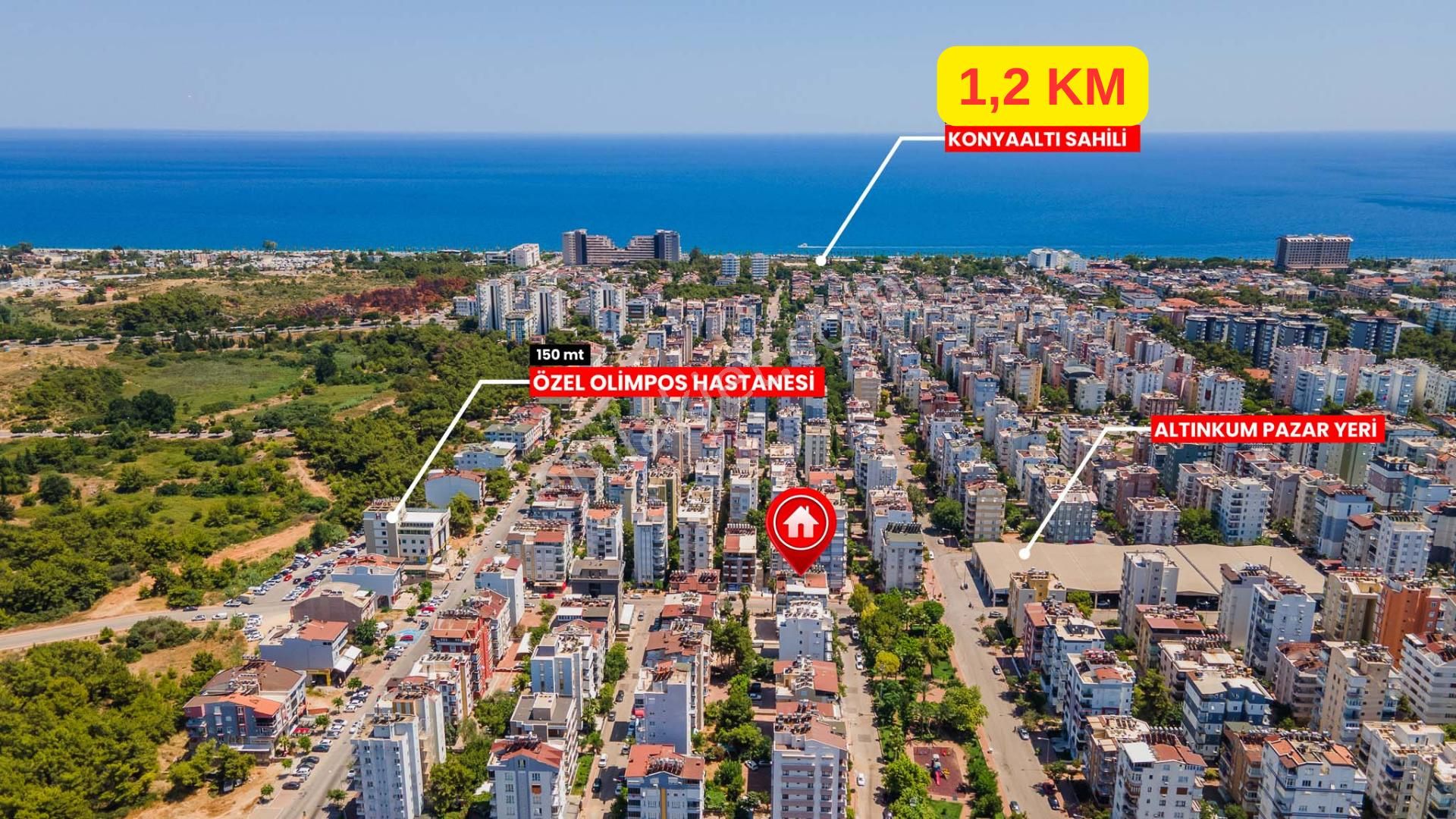 Konyaaltı Altınkum Satılık Daire  ANTALYA KONYAALTI ALTINKUM 2+1 SATILIK DAİRE